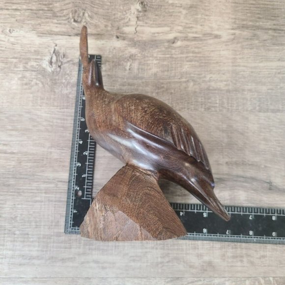 Pair (2) Solid Wood Quail Carving Ironwood Bird Figure Statue Sculpture 8.5 " - Picture 15 of 15